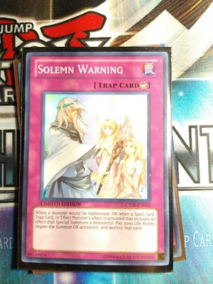 Yu-Gi-Oh! Solemn Warning CT08-EN015 Limited Super NM-image