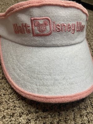 Walt Disney World Visor Hat Adjustable And White And Pink In Color-image