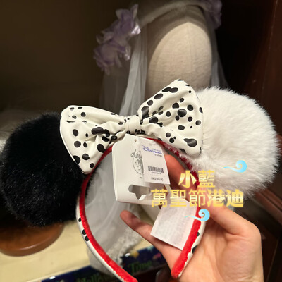 Disney Parks 2024 Halloween 101 Dalmatians Cruella De Vil Mickey Ears Headband-image