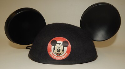 Walt Disney World Mickey Mouse Black Felt Hat Ears - Original-image