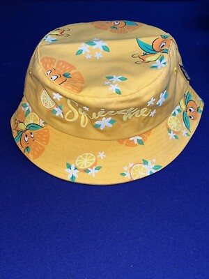 2022 Disney Epcot Flower & Garden Festival Orange Bird Adult Sun Bucket Hat New-image