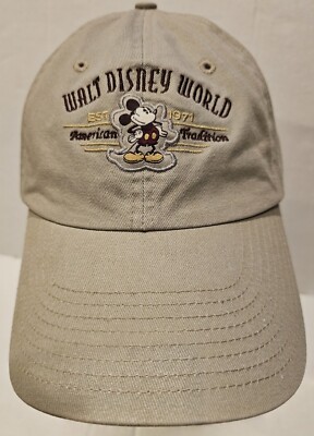 Walt Disney World Mickey Mouse Hat Cap Adjustable One Size Strap-image