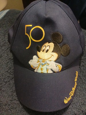 Walt Disney World Parks Youth Hat Mickey 50th Anniversary  Baseball Hat Cap NWT-image