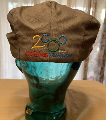 Vintage Walt Disney World 2000 Millennium Newsboy ROOTS Beret Hat Cap Rare Epcot-image