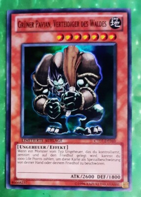 Yu-Gi-Oh CT07-DE010 Green Pavian, Defender of the Forest 
