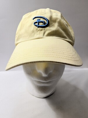 Walt Disney World Golf Embroidered Yellow Hat Baseball Adult Cap Adjustable -image