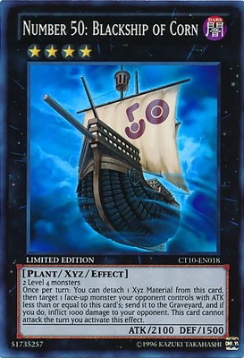 Yugioh! LP Number 50: Blackship of Corn - CT10-EN018 - Super Rare - Limited Edit-image