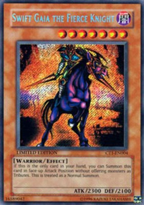 Moderate Play x 1 Swift Gaia the Fierce Knight - CT1-EN004 - Secret Rare - Limit-image