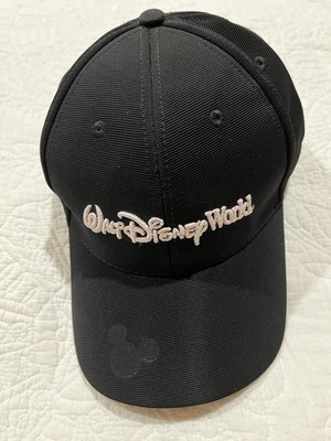 Walt Disney World Hat Cap Adult Black One Size Fitted 1971 Stretch Casual-image
