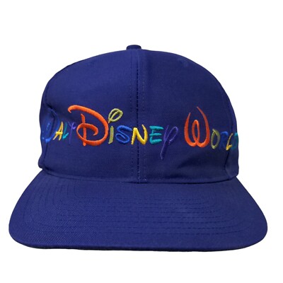 Goofy Hat Co Men's Snapback Hat Purple OSFM Walt Disney World Logo Vintage-image