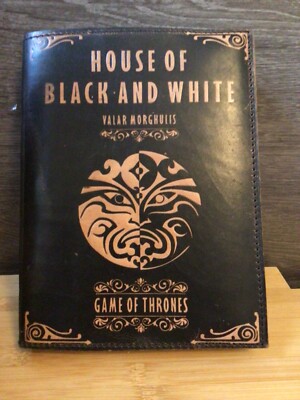 Game Of Thrones (House Of Black And White) Leather Bound Journal Blank Pgs-image