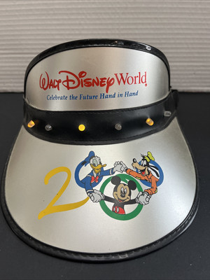 Walt Disney World 2000 Adult Size Light-up Visor  - Tested Works-image