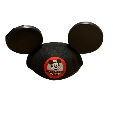 VTG Mickey Mouse Club Ears hat Disney CHILD wool/rayon cap Original Tag $3.50-image