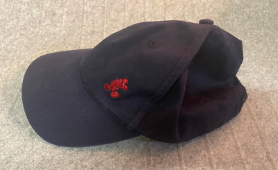 WALT DISNEY WORLD Navy Blue Strap Back Baseball Cap Red Embroidered Mickey Mouse-image