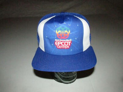Vintage 1982 New Era Walt Disney World Epcot Center Snapback Trucker Hat Cap -image