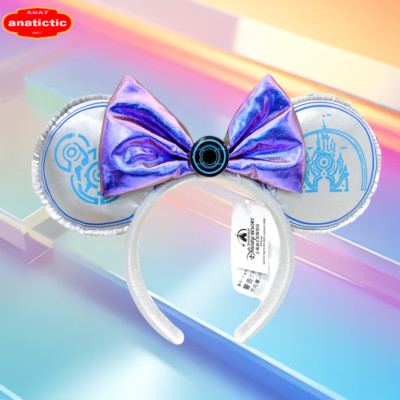 Disney  Parks Shanghai TRON Wheel Castle Mickey Mouse Ears Headband Disneyland-image