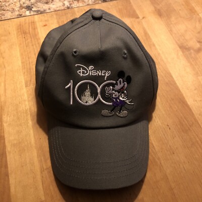 DISNEY 100 Mickey Mouse Gray Baseball Cap Walt Disney World -image