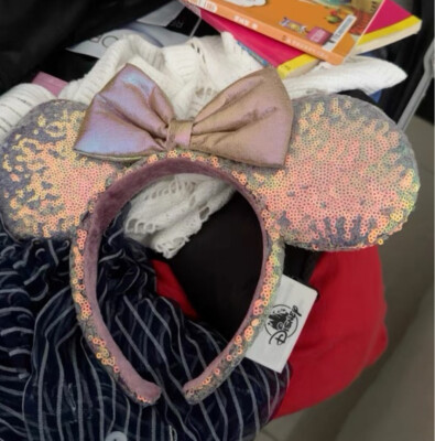 Disney Parks Minnie 50th Anniversary Ears Earidescent Iridescent Headband US-image