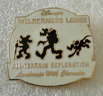 Disney Pin 11119 WDW Wilderness Lodge Hat Hikers Mickey Goofy-image