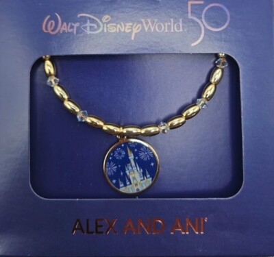 New Walt Disney World Parks 50th Anniversary Castle Bracelet by Alex & Ani-image