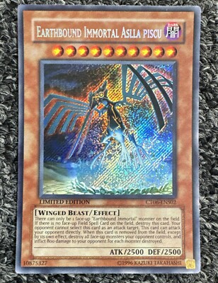 Yugioh Earthbound Immortal Aslla Piscu CT06-ENS02 Secret Rare NM-image