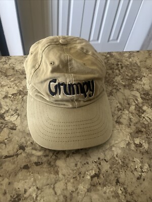 Walt Disney World Parks Beige Grumpy Adjustable Snow White Embroidered Cap Hat-image