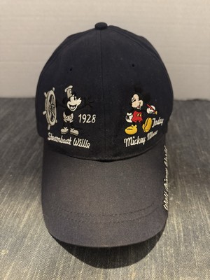 Walt Disney World Mickey Through The Years Mouse Adjustable Hat Cap Blue Vintage-image