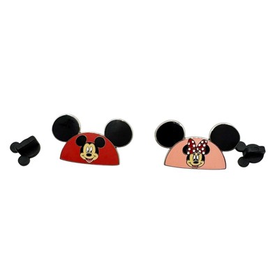 2008 Mickey and Minnie Disney WDW 2 Pin Set Character Ear Hats -image