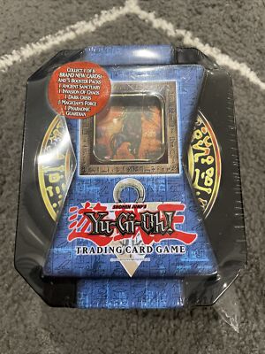 Yu Gi Oh 2004 Collector’s Tin NEW Sealed Fierce Knight YuGiOh small dent corner-image