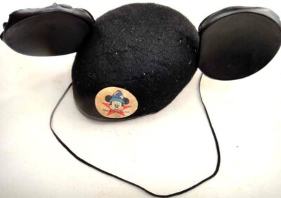 vintage WALT DISNEY WORLD MICKEY MOUSE EARS hat OLD!-image