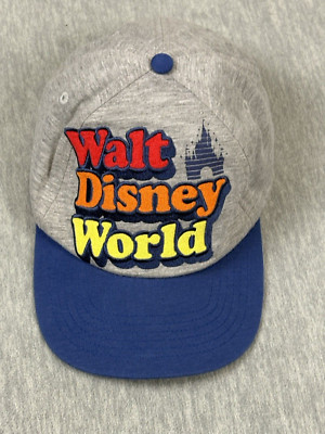 Walt Disney World Parks Baseball Hat Adult Gray Snapback Embroidered Mickey 71-image