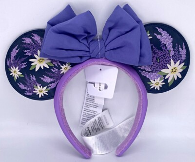 DisneyParks Minnie Mouse Ears French Lavender Lilac Purple Flower 2022 Headband-image