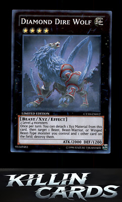 Diamond Dire Wolf CT10-EN012 Super Rare 2013 Collectors Tins YuGiOh Card LP-image