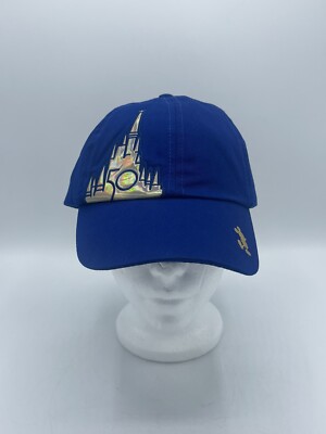 NEW Walt Disney World Parks 50th Anniversary Solid Blue Castle Mickey Hat Cap-image