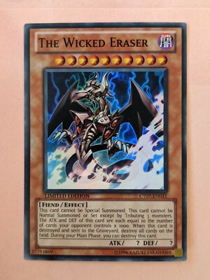 YUGIOH-THE WICKED ERASER-SUPER RARE LIMITED EDITION-CT07-EN011-image