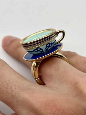 Walt Disney World Parks Alice in Wonderland Teacup Ring New with tags-image
