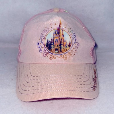 Adult Walt Disney World 50th Anniversary Baseball Cap Iridescent Pink-image