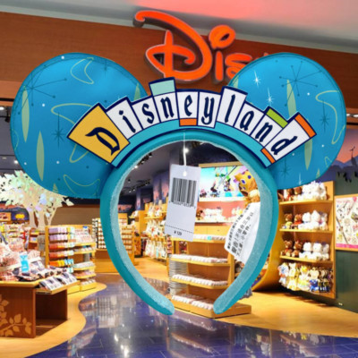 Making Magic DisneyPark Headband Blue Minnie Mouse Ears Kid Adult Disnyland Logo-image