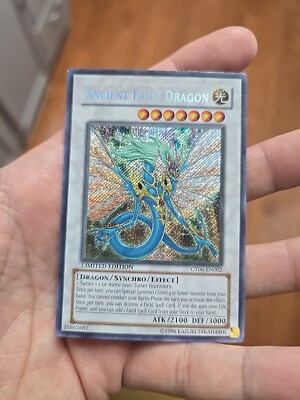 Ancient Fairy Dragon Secret Rare Limited Edition Yugioh Card CT06-EN002 Played-image