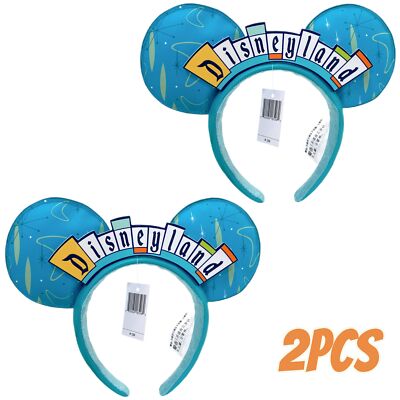 Disneyland Blue letters Exclusive 2024 Disney~Parks Minnie Mouse Ears Headband-image