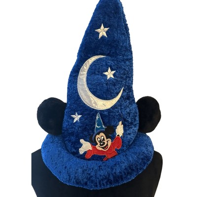 Walt Disney World Mickey Sorcerers Apprentice Fantasia Blue Velvet Hat Youth-image