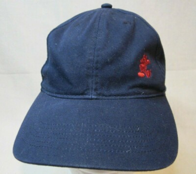 VTG Walt Disney World Blue Baseball Cap Hat Embroidery Unisex Red Mickey Mouse-image