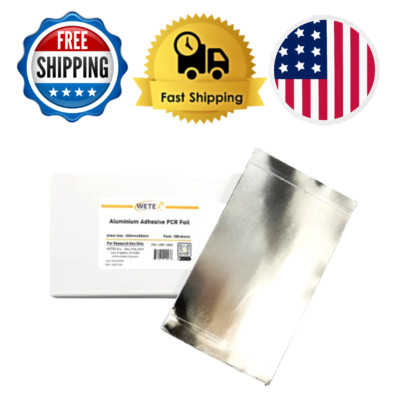 200 Sheets Aluminum Sealing Film for PCR Foil Silver 30051-image