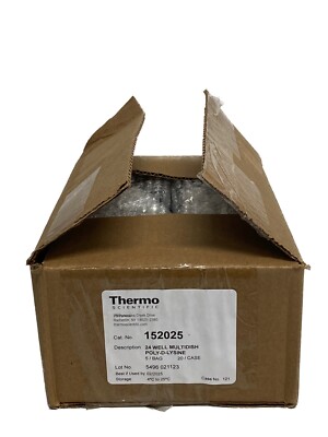 (20/Cs) THERMO Nunc 24-Well Poly-D-Lysine Treated Multidishes Plates 152025-image