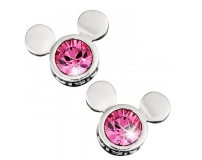 Disney Park Arribas Pink Mickey Stud Earrings ✿ Made with Crystal from Swarovski-image
