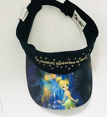 Walt Disney World Tinker Bell Black Visor The Happiest Celebration on Earth-image