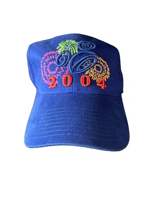2004 Walt Disney World Hat Cap Mickey Fireworks Logo Theme Park Vintage -image