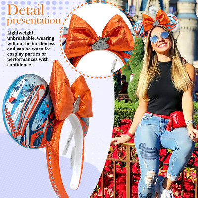 Disney. Parks 2025 Magic new Kingdom Tomorrowland Mickey Ear Headband US lovely-image