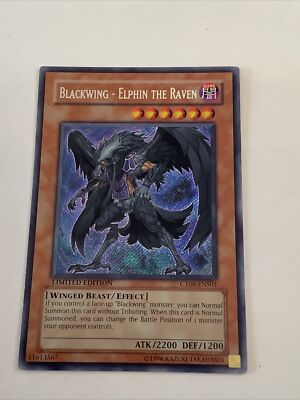 YUGIOH BLACKWING ELPHIN THE RAVEN CT06-ENS01 SECRET A-39-image