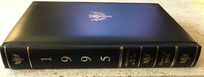 ENCYCLOPEDIA BRITANNICA 1995 ANNUAL-1994 EVENTS-DELUXE PADDED BLACK LEATHER-MINT-image